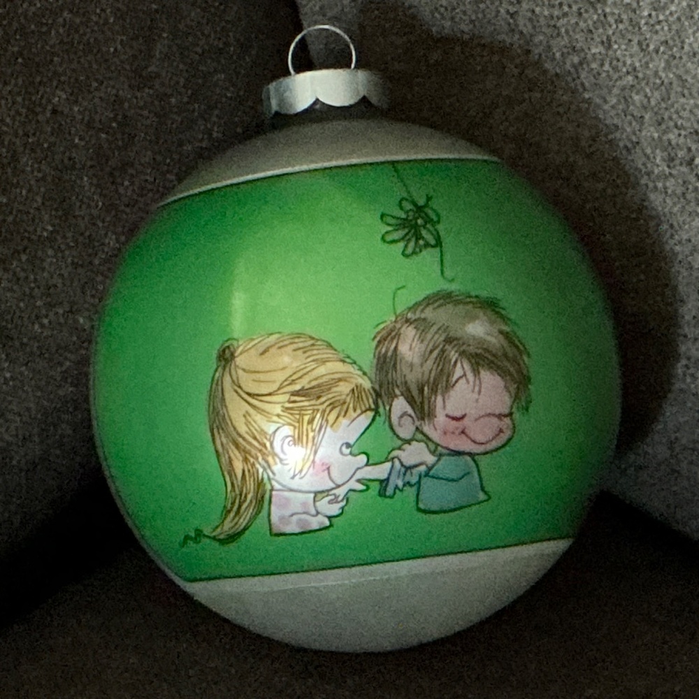 Hallmark Marty Links Lollipops Merry Christmas 1975 Ornament & Precious Moments - Picture 2 of 11